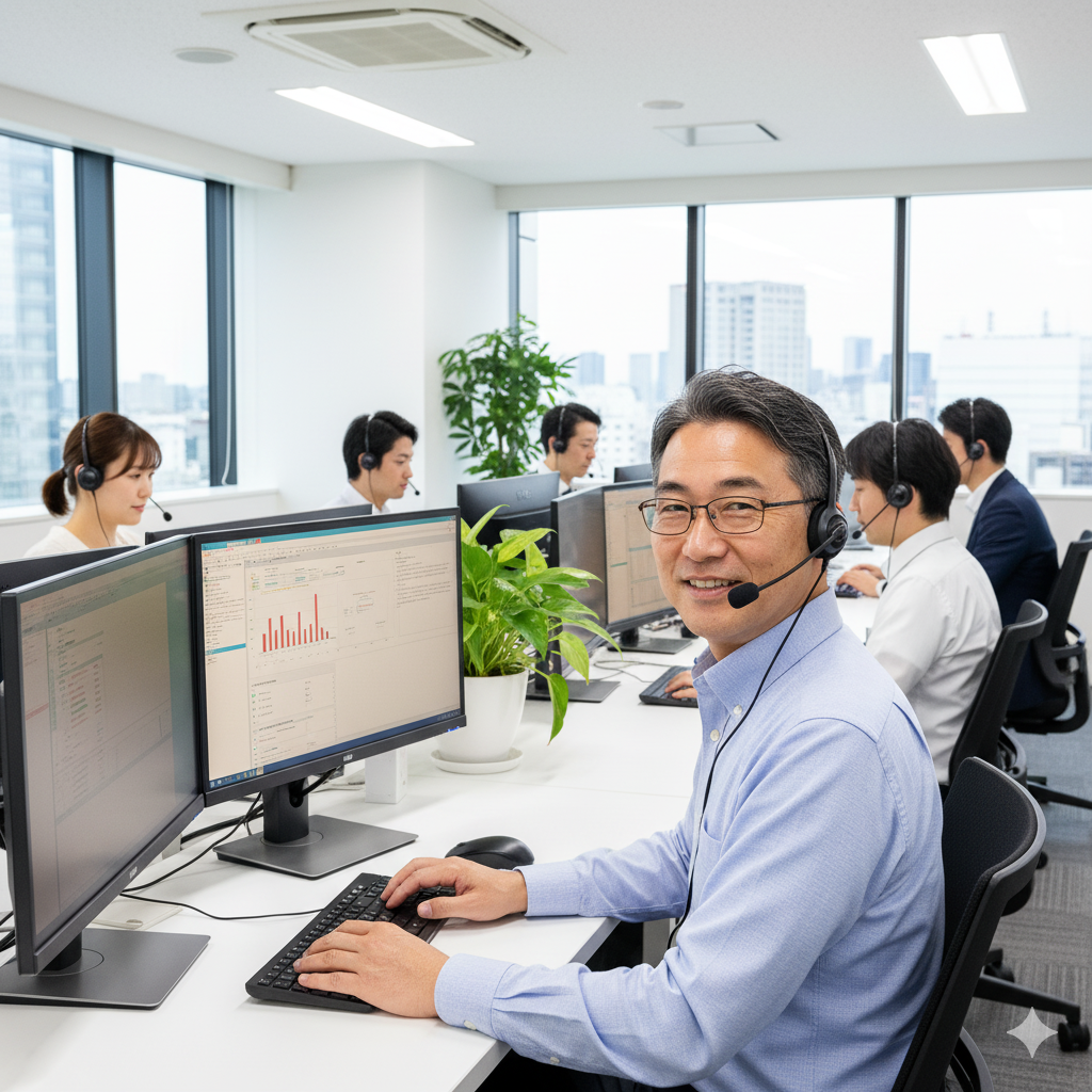 コールセンター(広告主への初期サポートの発信業務)
