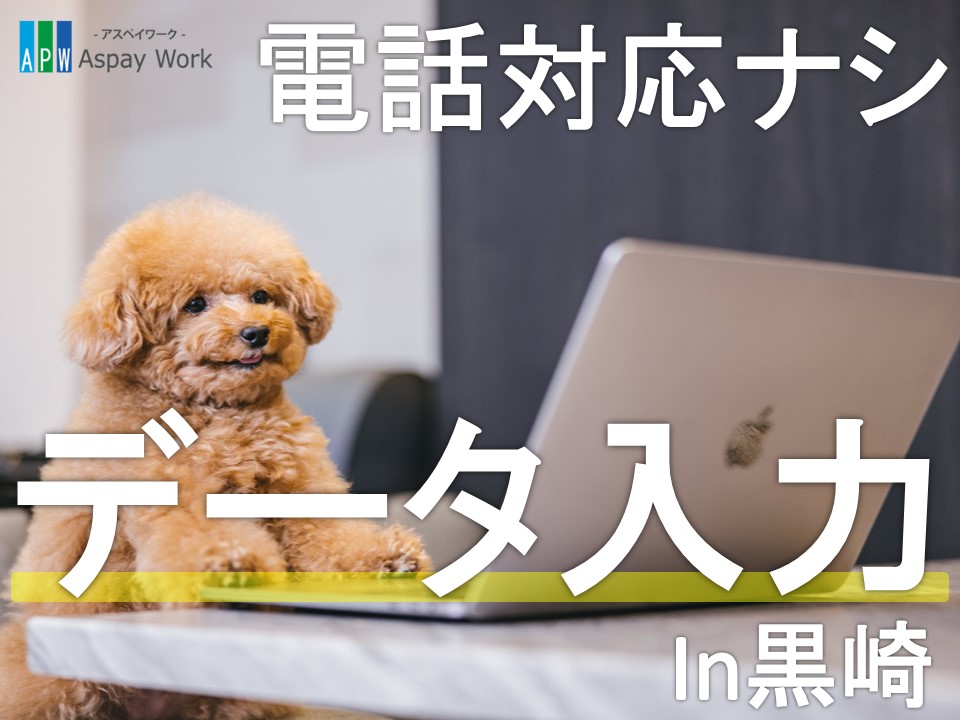 データ入力(審査業務/時給1250円/駅から徒歩圏内)
