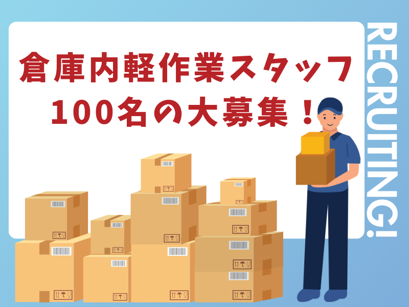 倉庫管理・入出荷(インテリア倉庫内でのピッキング、梱包、検品)