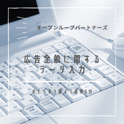 データ入力(広告全般に関するデータ入力・編集業務)