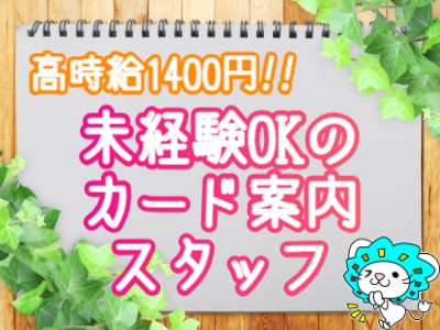 イベントスタッフ(クレジットカードの案内スタッフ)