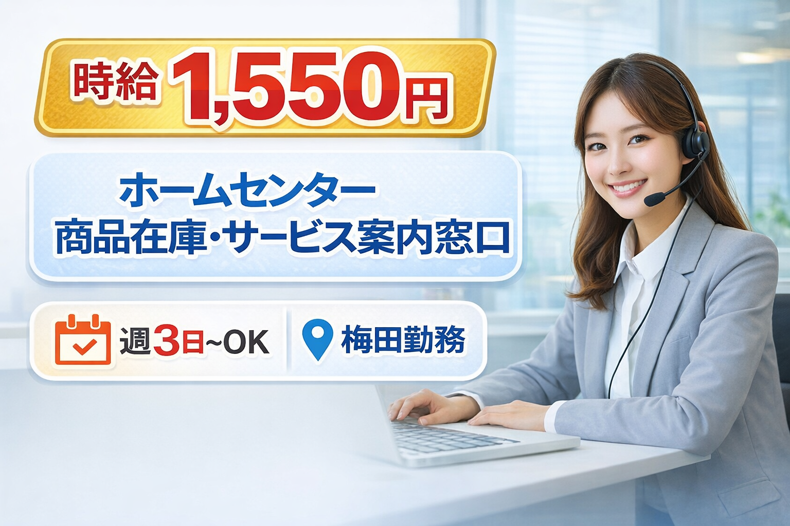 コールセンター(ホームセンター商品在庫確認サービス案内)