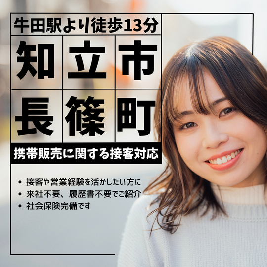 携帯販売(大手キャリアショップでの接客)