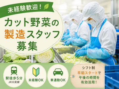 食品製造スタッフ(野菜のカット作業)