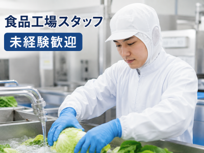食品製造スタッフ(加工食品に使用る食材の下処理業務)