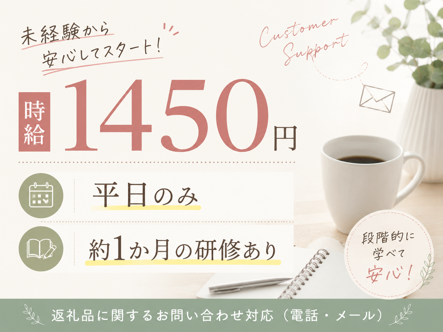 コールセンター・テレオペ（受信）(返礼品に関するお問い合わせ対応)