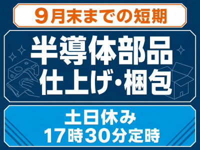 製造業(半導体部品の仕上げと梱包)
