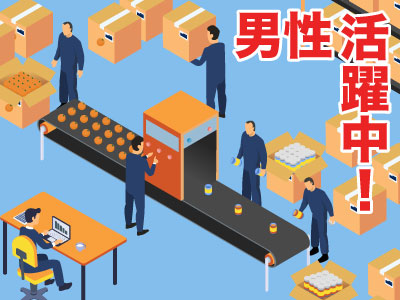 ピッキング（検品・梱包・仕分け）(自動車タイヤ・農機具部品等の入出庫、積込み、梱包作業)