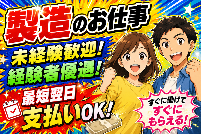 軽作業(常総市/2交代/時給1800円/月収35万以上/チェック業務)