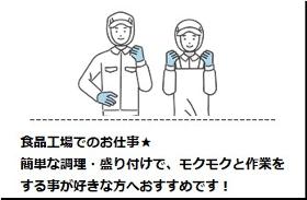 食品製造スタッフ(週2日からOK！日払いOK/選べる勤務シフト/車通勤可能)