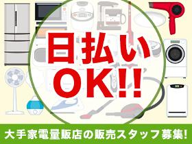 家電販売(＜高時給＞販売スタッフ・レジスタッフの募集)