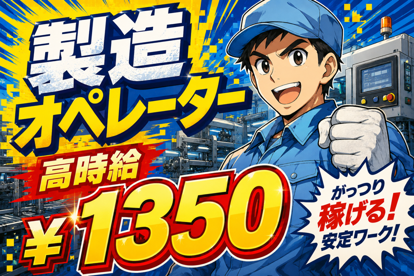 製造スタッフ（組立・加工）(機械オペレーター補助/梱包作業/クリーンルーム内作業)