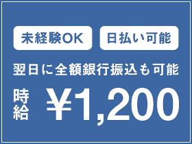 ピッキング（検品・梱包・仕分け）(商品の仕分け/幅広い勤務時間/前払い（規定あり）OK)